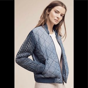 Anthropologie Cloth And Stone Bomber XL